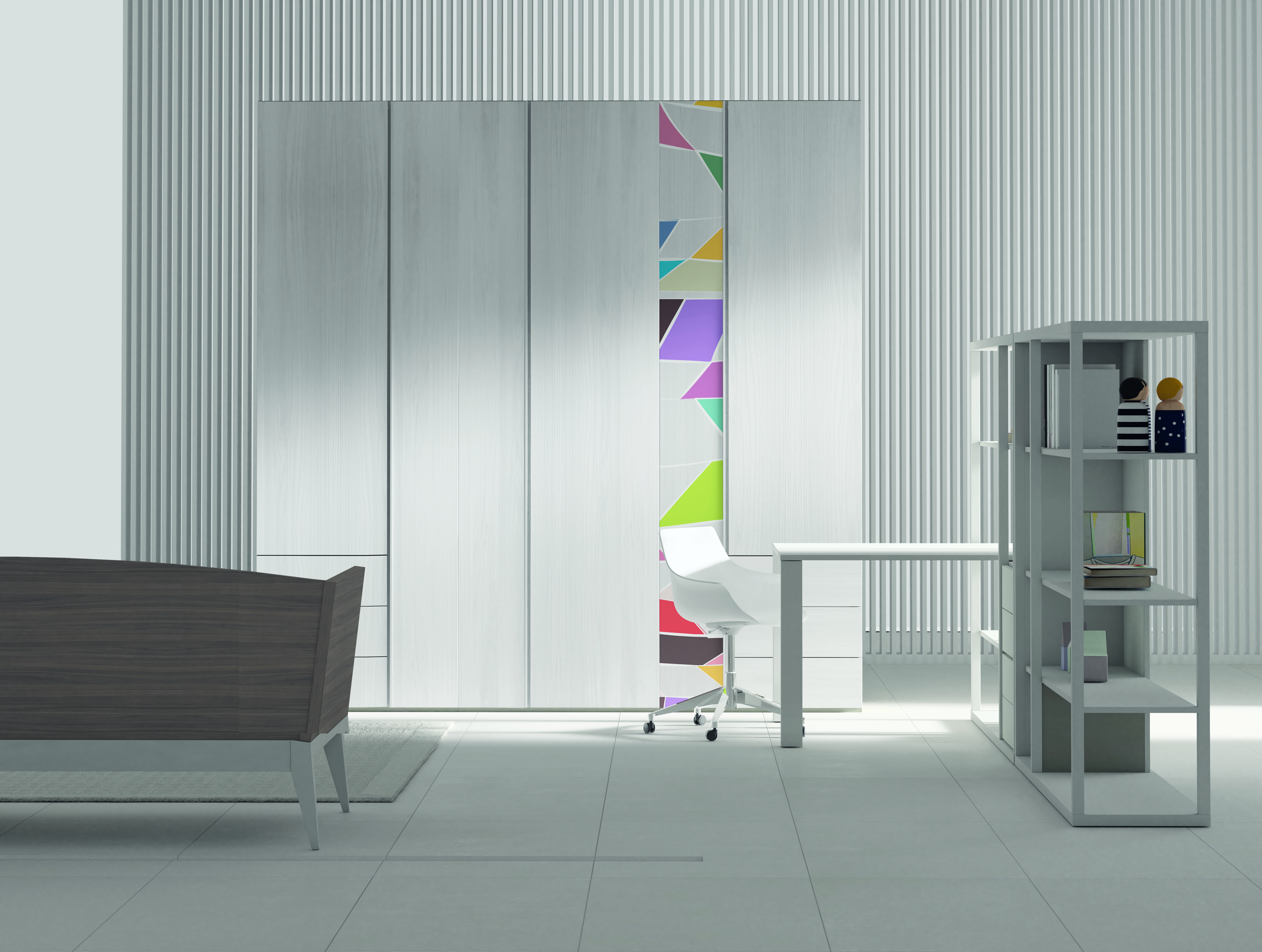 Armadio con anta colorata Progetto Giovani