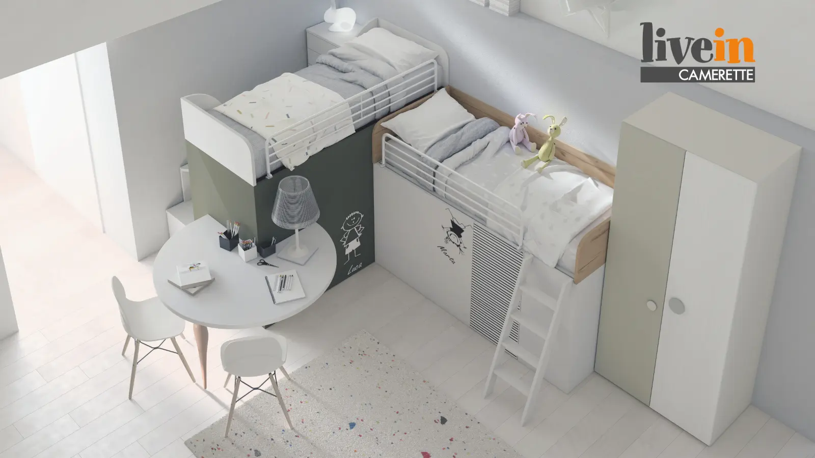 Container Doppio vista dall'alto