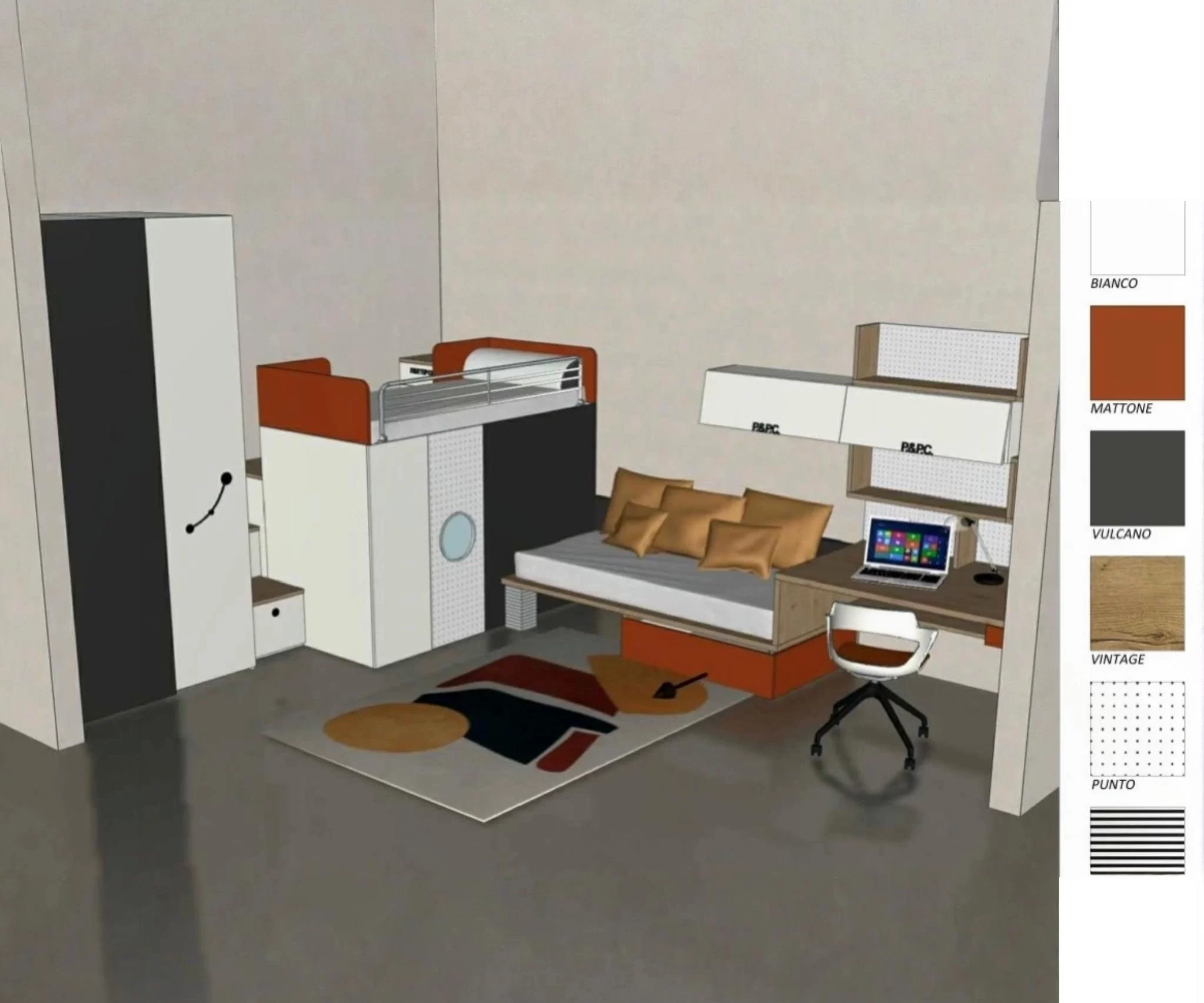 Container finiture disponibili