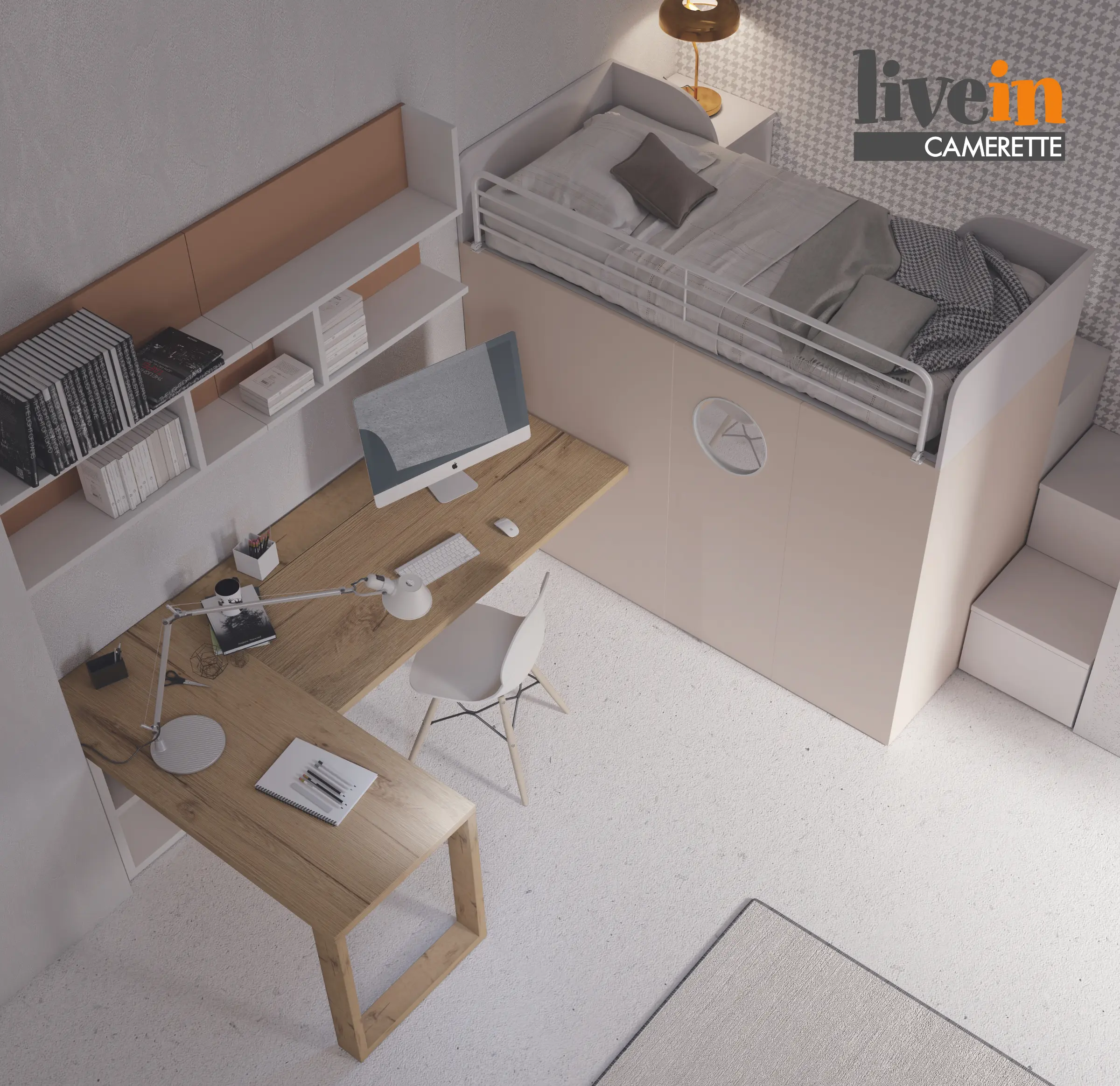 Container Maxi con scrivania ad L