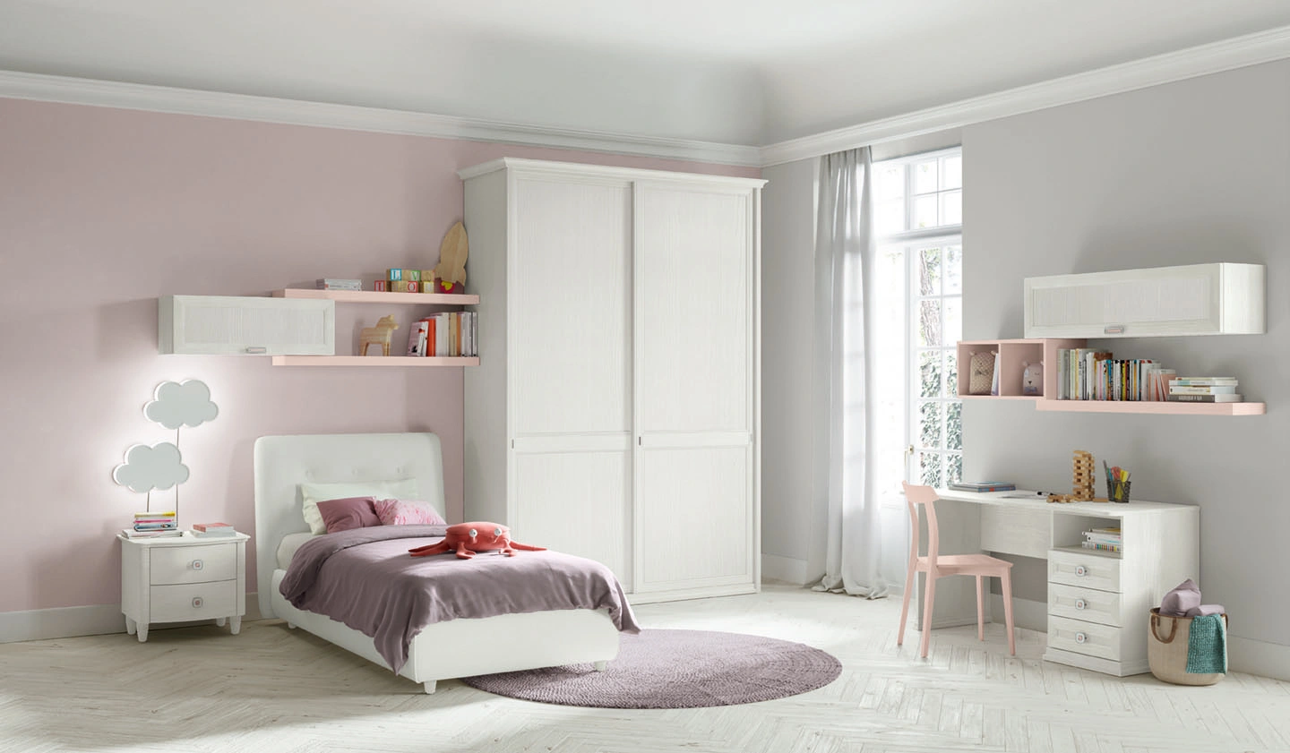 MUTUN Cassettiera In Tessuto Con 4 Cassetti E Struttura Metallica – Comodino Stile Vintage Floreale Per Camera Da Letto E Soggiorno (40x30x80 Cm)