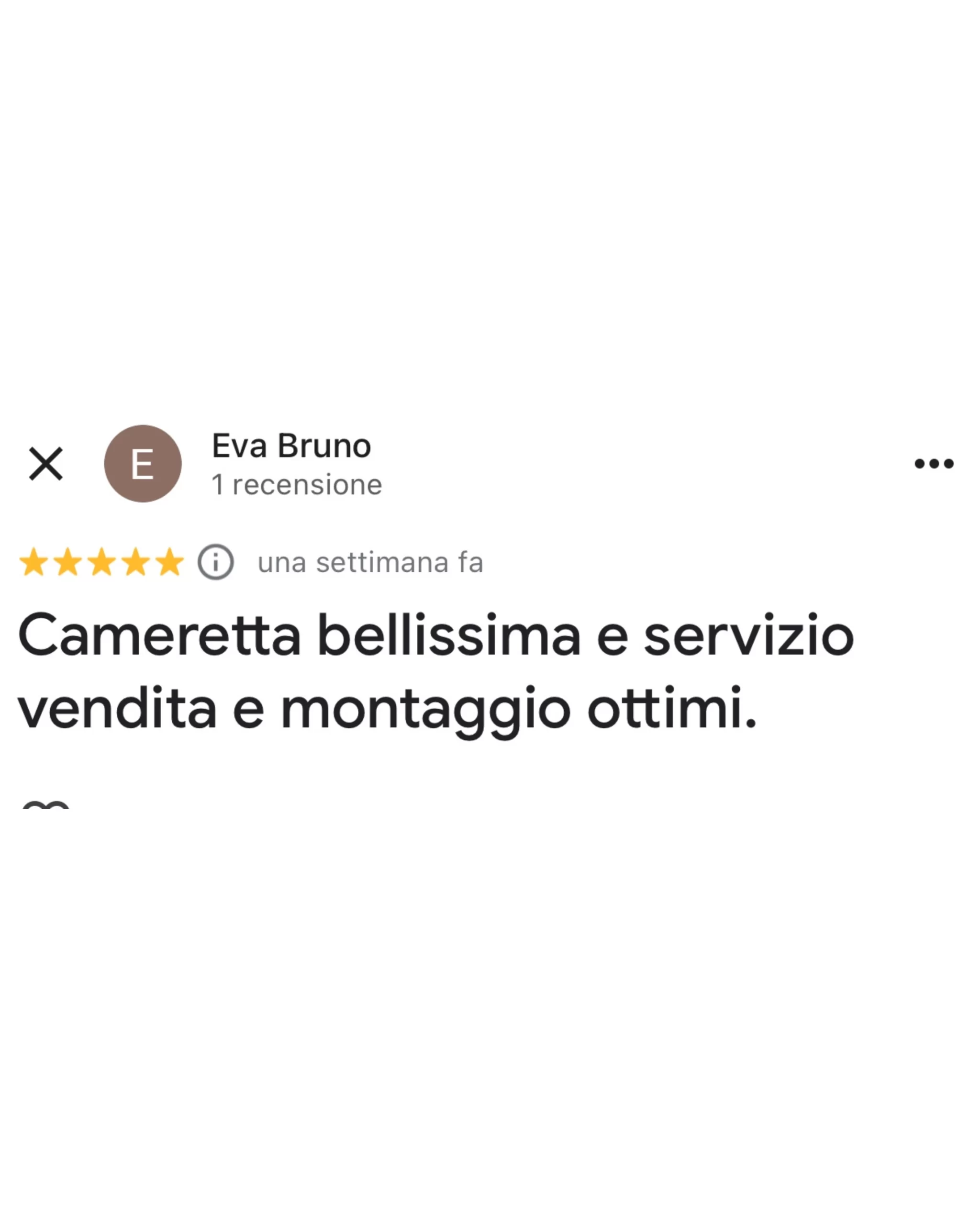 Recensione cliente 3 Livein Camerette