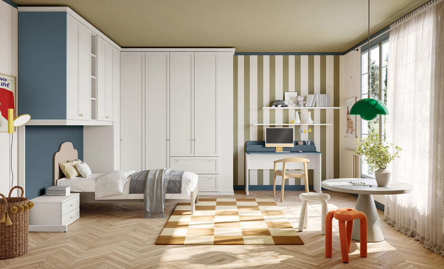 Cameretta Shabby-Chic elegante