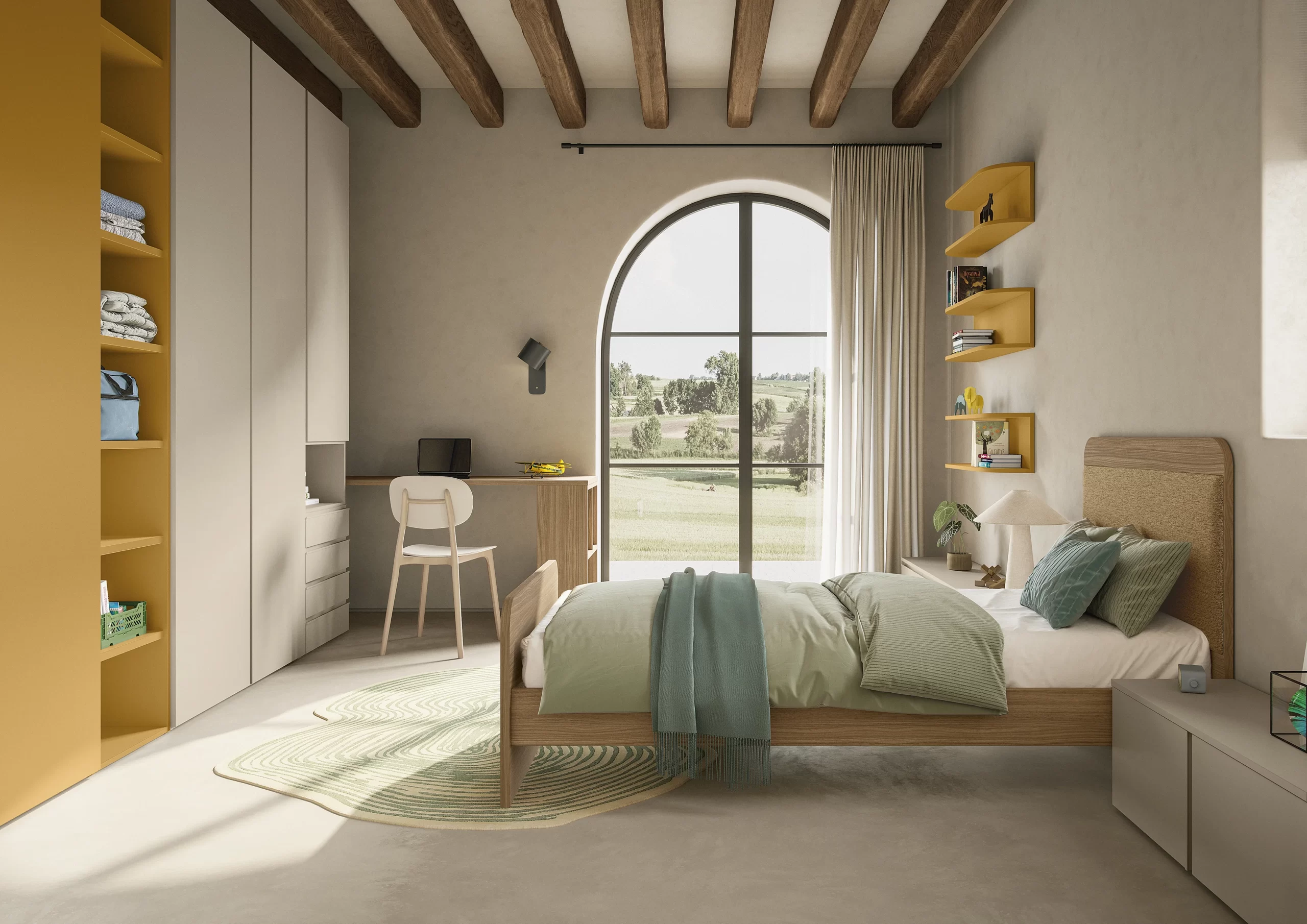Cameretta SMART Livein in ambientazione contemporanea