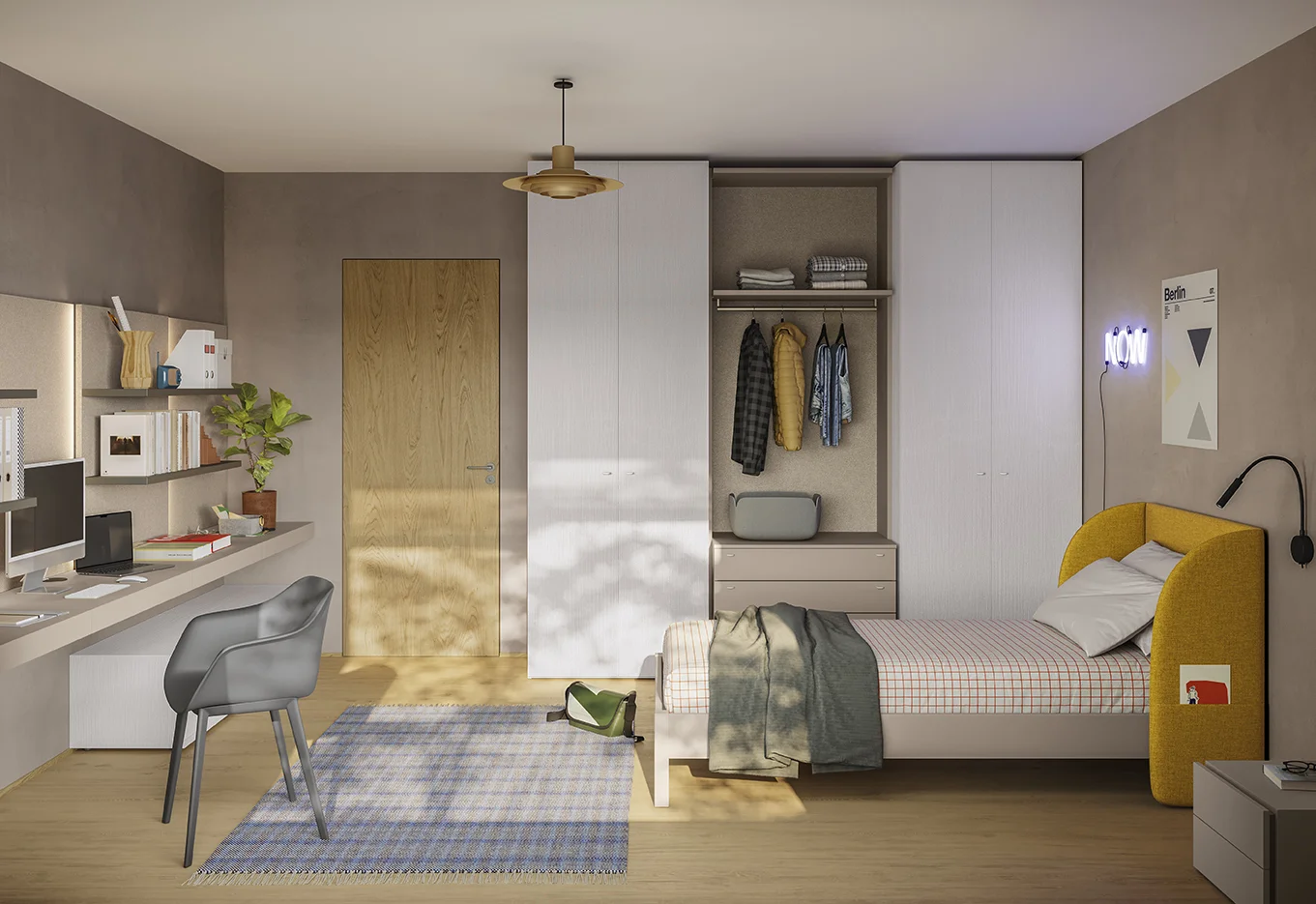 Cameretta SMART con zona giorno integrata