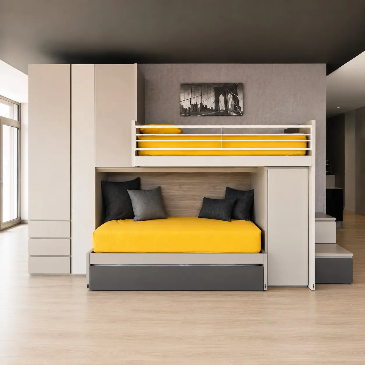 Cameretta piccola con castelponte Genius