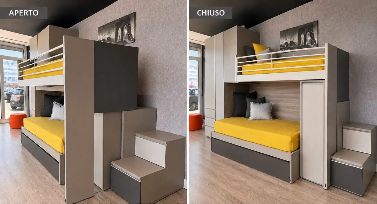 Castelponte Genius aperto e chiuso