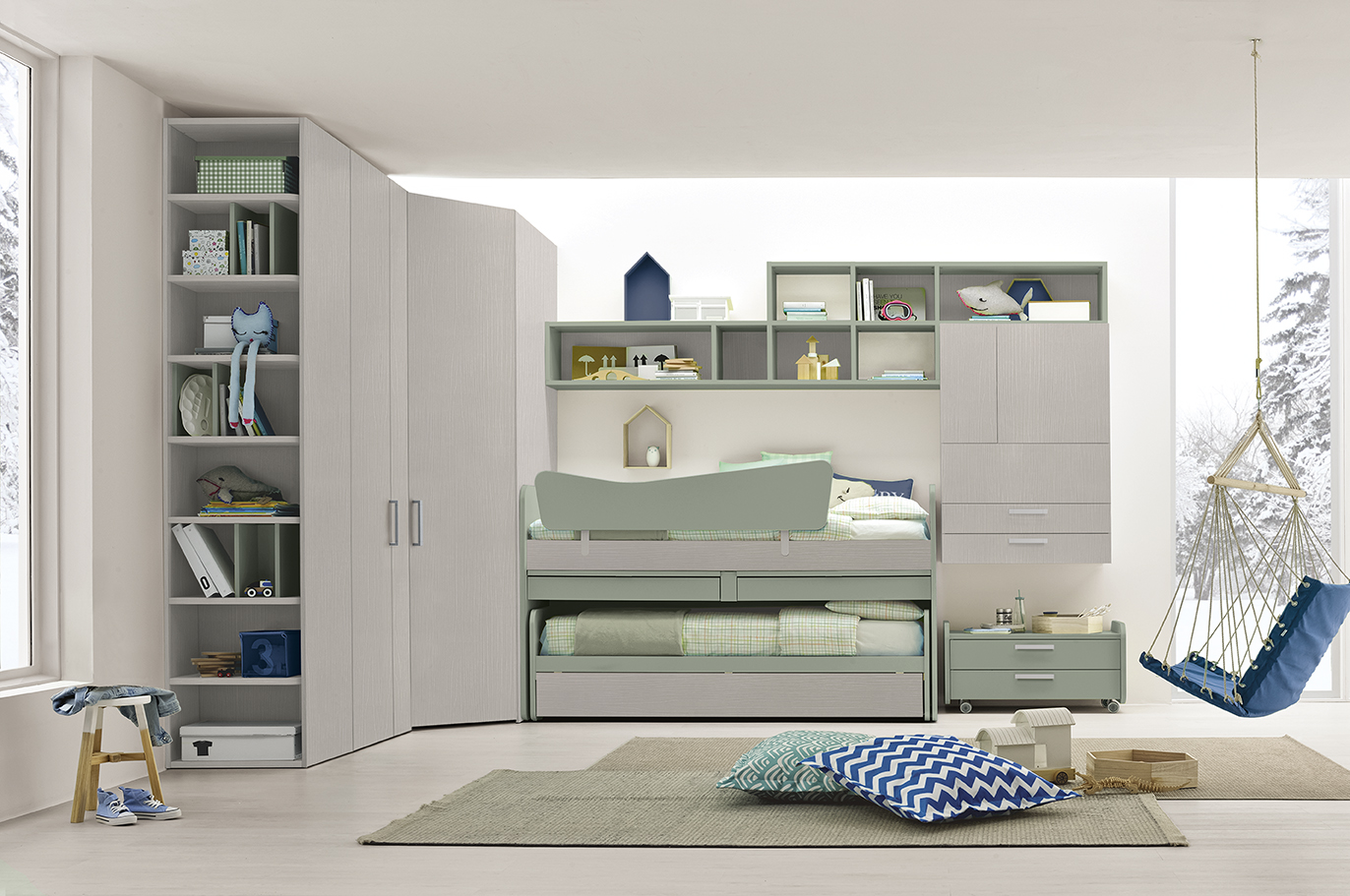 Cabina armadio sartoriale al centimetro Livein - integrata in cameretta