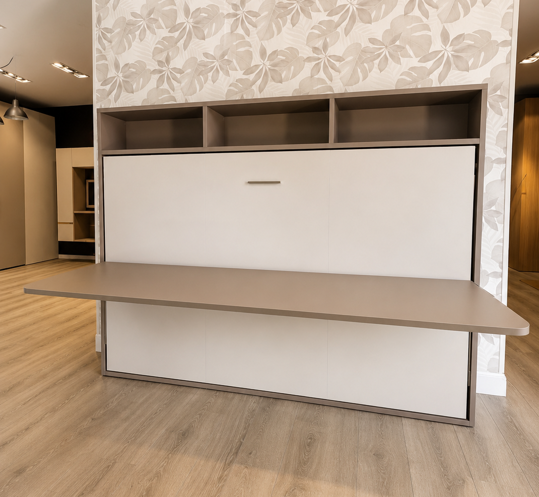 Letto Magic 120 · una piazza e mezza con scrivania e libreria — Outlet Livein Camerette