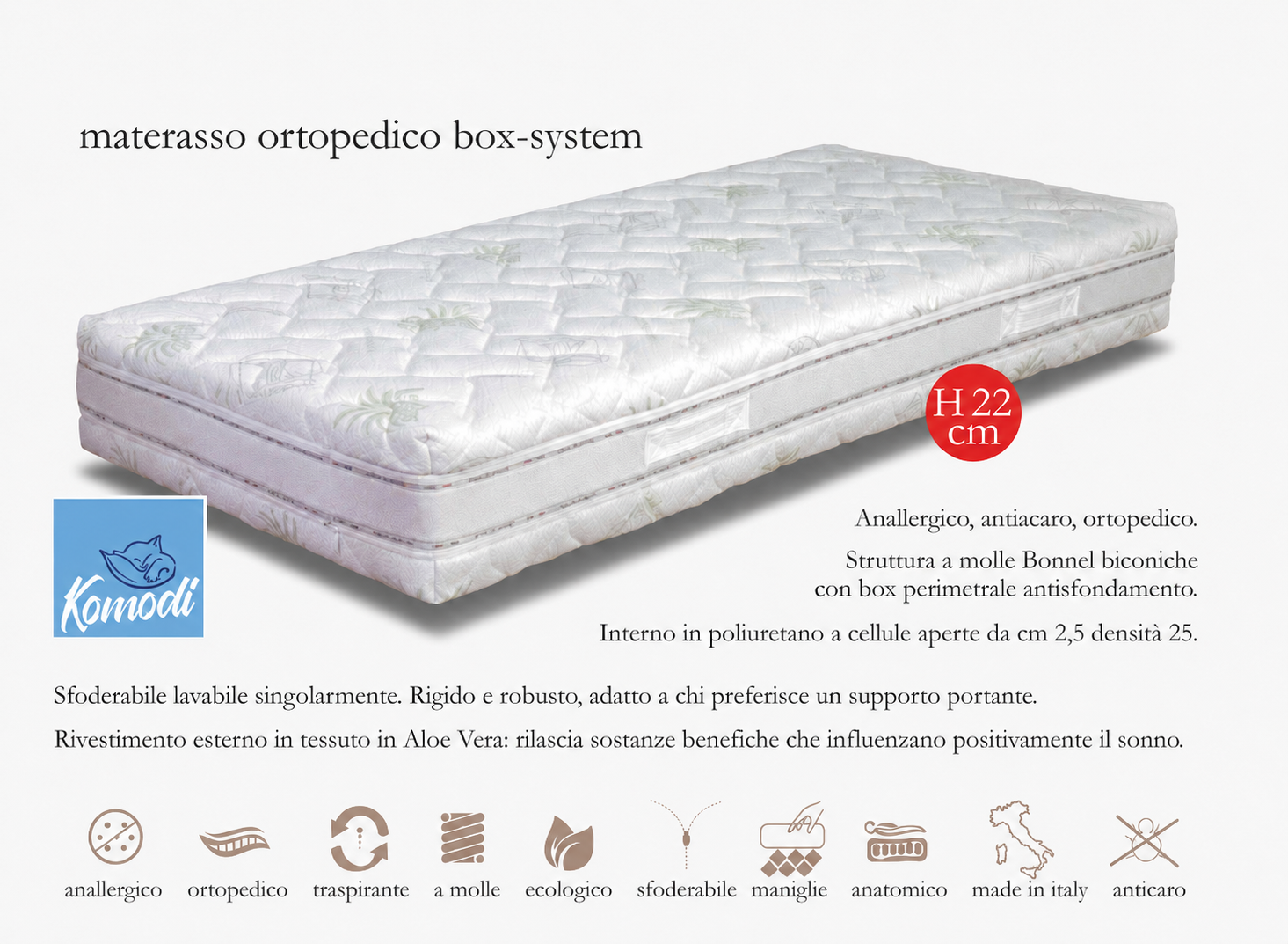 Letto Boston · 2 letti contenitore + comodino — Outlet Livein Camerette